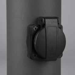 Hoosic stibelysning med stikkontakter, antracit^Trio Lighting