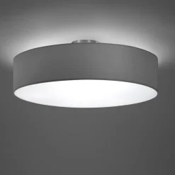 Hotel loftslampe, mat nikkel/grå, Ø 50 cm^Trio Lighting