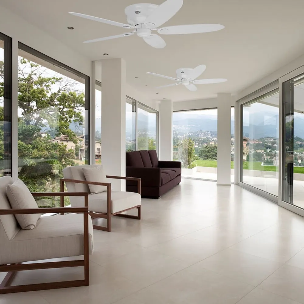 Hunter Loftventilatorer>Low Profile III Ventilator hvid/ahorn