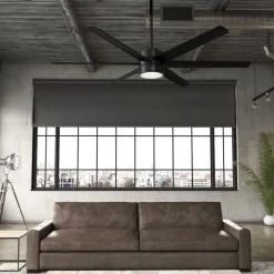 Solaria DC LED-loftventilator IP44 Ø 183^Hunter Sale