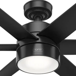 Solaria DC LED-loftventilator IP44 Ø 183^Hunter Sale