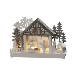 Hus og Bageri LED-adventsstage, batteridrift^Konstsmide Christmas Sale