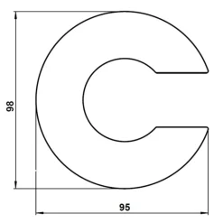 Albert Leuchten Husnummer - bogstav c