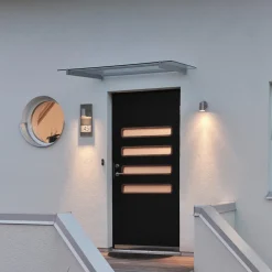 Konstsmide Husnummerlampe Modena 7655, stål