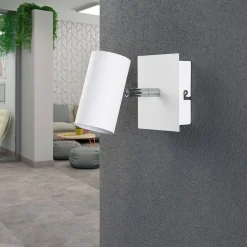 Hvid Iluk spot til væg og loft^Lindby Outlet