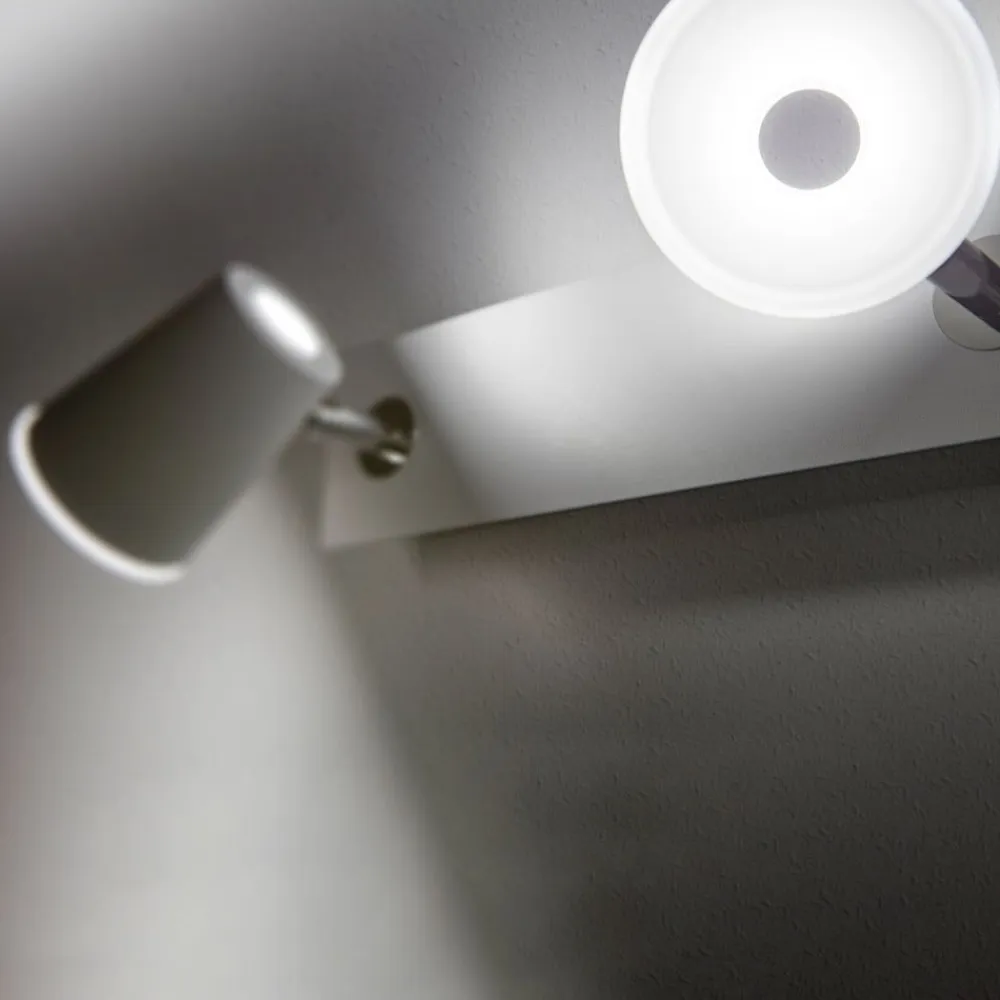 Trio Lighting Hvid kromfarvet LED-væglampe Narcos 2 lyskilder