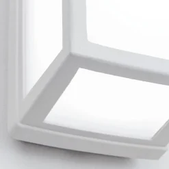 ORION Hvid LED udendørs væglampe Bob i aluminium, IP54