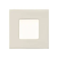 Hvid LED-indbygningslampe Klaus til indbyggede kasser^Heitronic New