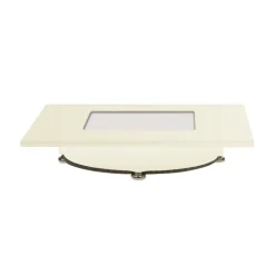 Hvid LED-indbygningslampe Klaus til indbyggede kasser^Heitronic New