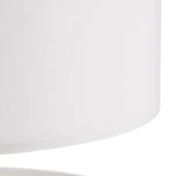 Brilliant Hvid tekstil bordlampe Clarie