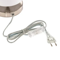 Brilliant Hvid tekstil bordlampe Clarie