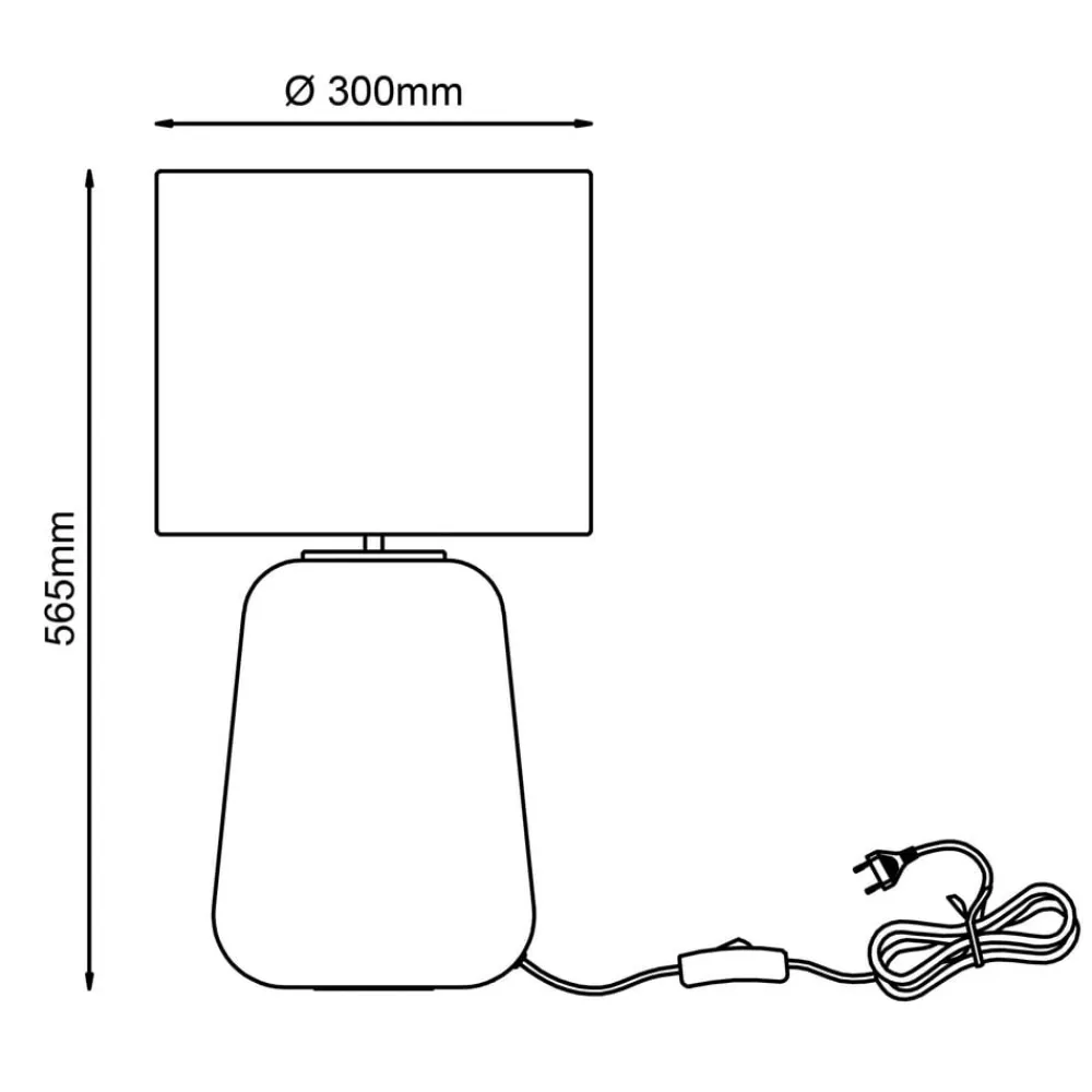 Brilliant Hydra bordlampe, højde 56,5cm mauve/violet