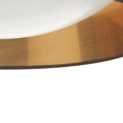 Reality Leuchten I sort-guld – rund LED-loftlampe Ponts