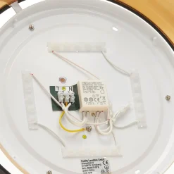 Reality Leuchten I sort-guld – rund LED-loftlampe Ponts