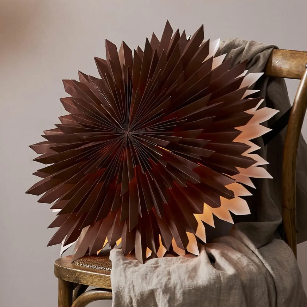 STAR TRADING Julepynt|Julestjerner>Ice dekostjerne, uden fatning, brun