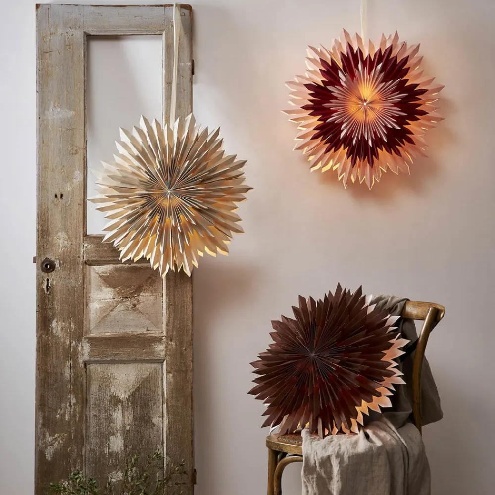 STAR TRADING Julepynt|Julestjerner>Ice dekostjerne, uden fatning, brun