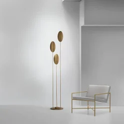 ICONE Masai LED-gulvlampe 927, bronze, 3 lyskilder