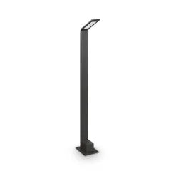 Ideallux Gadebelysning>Ideal Lux LED-vejlampe sort 3.000 K højde 80 cm aluminium