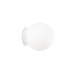 Ideal Lux Mapa væglampe, Ø 10 cm, opalglas, hvid, kugle^Ideallux Online