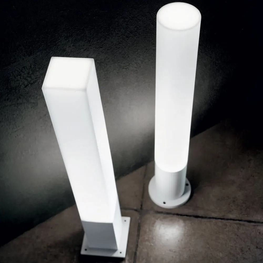 Ideallux Ideal Lux vejlampe Edo round, hvid, GX53