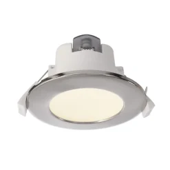Deko-Light Indbygget loftlampe med LED Acrux, Ø 10 cm, sølvfarvet mat, CCT