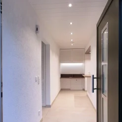 Deko-Light Indbygget loftlampe med LED Acrux, Ø 10 cm, sølvfarvet mat, CCT