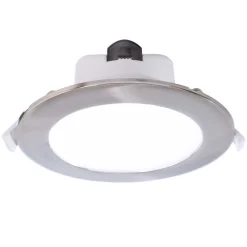 Deko-Light Loftlamper|Indbygningsspots>Indbygget loftlampe med LED Acrux, Ø 15 cm, sølvfarvet mat, CCT