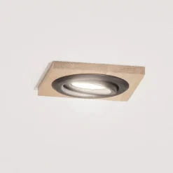 Indbygget loftslampe Tobby, 10 x 10 cm, 3-sæt Egetræ GU10^Lamkur Lighting Sale