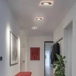 Indbygget loftslampe Tobby, 10 x 10 cm, 3-sæt Egetræ GU10^Lamkur Lighting Sale