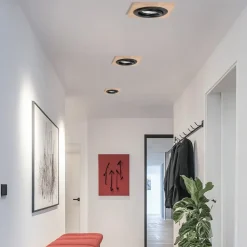 Indbygget loftslampe Tobby, 10 x 10 cm, 3-sæt Egetræ GU10^Lamkur Lighting Sale