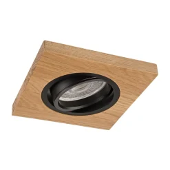 Indbygget loftslampe Tobby, 10 x 10 cm, 3-sæt Egetræ GU10^Lamkur Lighting Sale