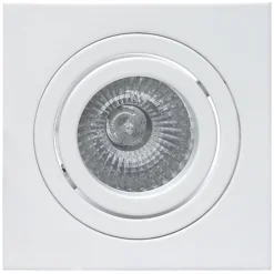 Mantra Iluminación Indbygningslampe Básico, kantet, mat hvid