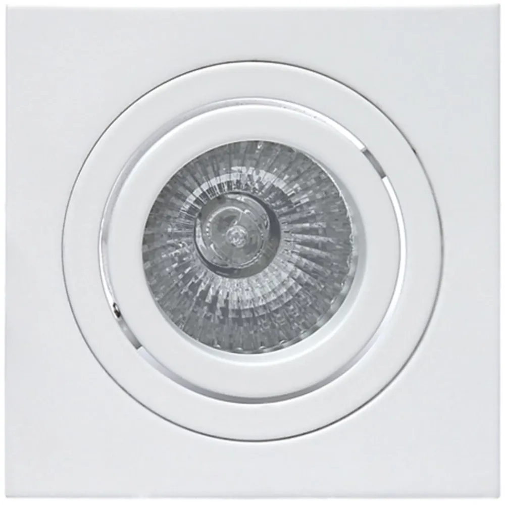 Mantra Iluminación Indbygningslampe Básico, kantet, mat hvid