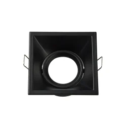 Indbygningslampe Slim Trim Square, sort, 9 x 9 cm, aluminium, GU10^Searchlight Hot