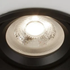 Indbygningslampe Slim Trim, sort, Ø 9,4 cm, IP20, aluminium, GU10^Searchlight Sale