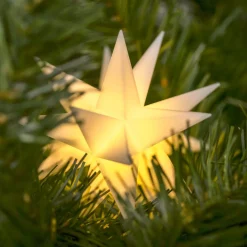 Indendørs LED-stjerne, 18 takker, Ø 12 cm, hvid^Deco Trend Sale