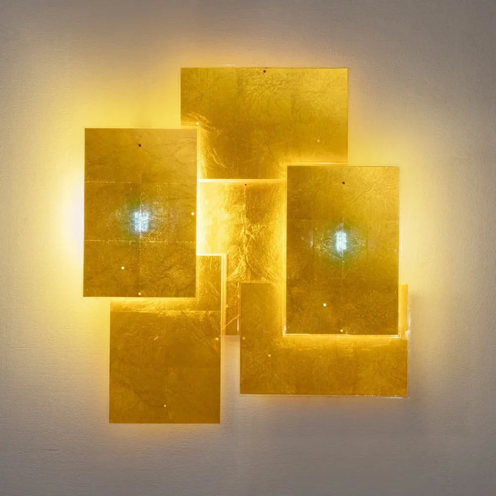 Ingo Maurer Væglamper>24 Karat Blau Flat væglampe