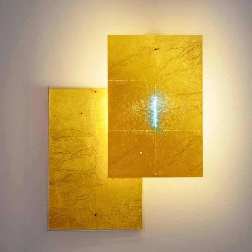 Ingo Maurer Væglamper>24 Karat Blau Flat væglampe