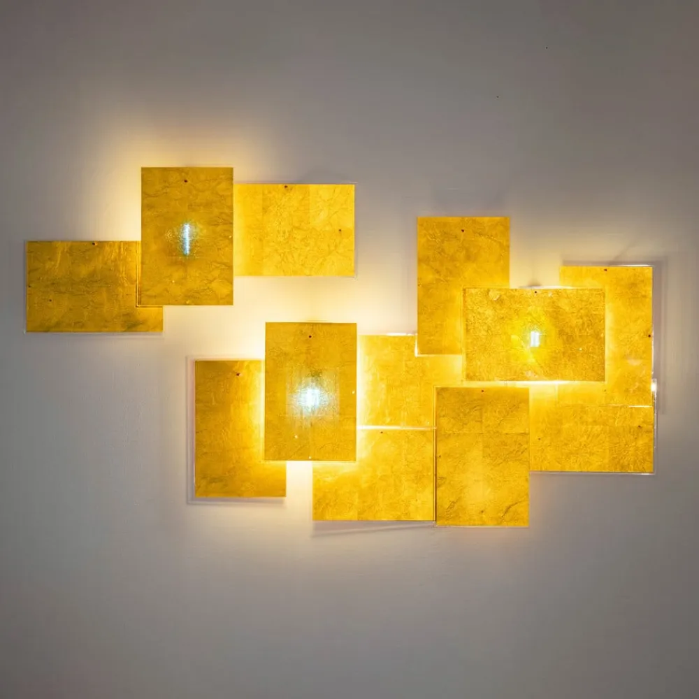 Ingo Maurer Væglamper>24 Karat Blau Flat væglampe