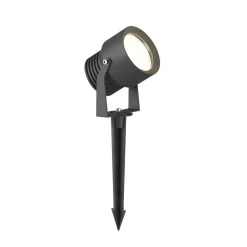 Irina udendørs LED-spot, sæt med 3, jordspyd, stik, grå^Lucande Sale