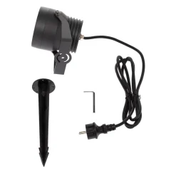 Irina udendørs LED-spot, sæt med 3, jordspyd, stik, grå^Lucande Sale