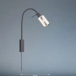 FISCHER & HONSEL Væglamper>Iska væglampe med fleksibel arm