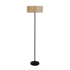 Searchlight Gulvlamper>Isla gulvlampe, Ø 40 cm, brun, beige, bambus, stål