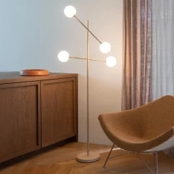 IT´S ABOUT ROMI IT'S ABOUT ROMI Gulvlampe Copenhagen, beige, glas, drejelig