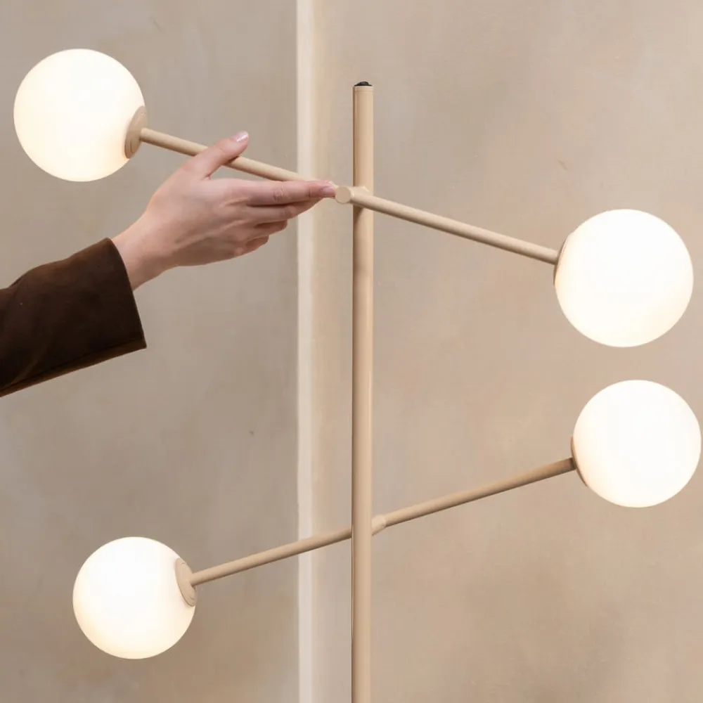 IT´S ABOUT ROMI IT'S ABOUT ROMI Gulvlampe Copenhagen, beige, glas, drejelig