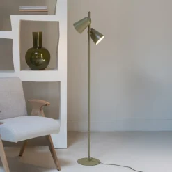 IT´S ABOUT ROMI Gulvlamper>IT'S ABOUT ROMI Gulvlampe Salamanca, olivengrøn, 2 lyskilder
