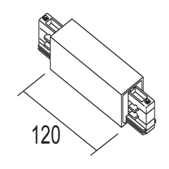 Ivela længestilslutning strømforbindelse, sølv