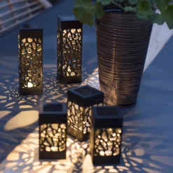 STAR TRADING Izola Mini LED-solcellelampe i sæt af 3