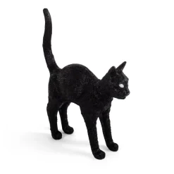 SELETTI Jobby The Cat deko LED-bordlampe, sort