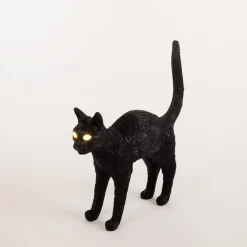 SELETTI Jobby The Cat deko LED-bordlampe, sort